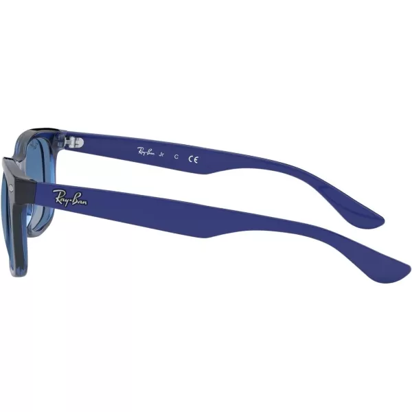 RayBan Rj9052s New Wayfarer Square SunglassesTransparent BlueLight Grey Gradient Dark Blue