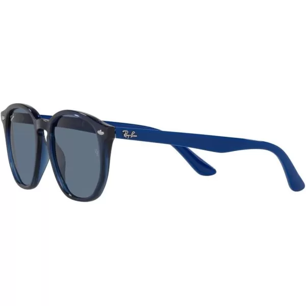 RayBan Rj9070s Round SunglassesTransparent BlueDark Blue