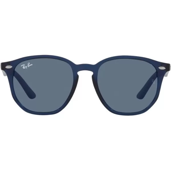 RayBan Rj9070s Round SunglassesTransparent BlueDark Blue