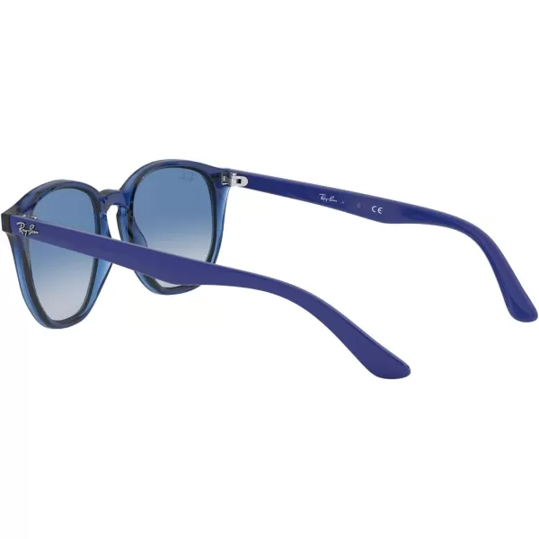RayBan Rj9070s Round SunglassesTransparent BlueLight Grey Gradient Dark Blue