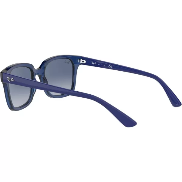 RayBan Rj9071s Square SunglassesTransparent BlueLight Grey Gradient Dark Blue