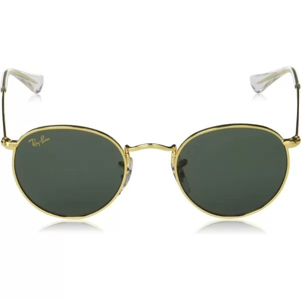 RayBan Rj9547s Metal Round SunglassesLegend GoldDark Green