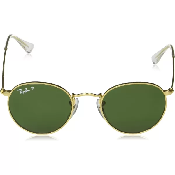 RayBan Rj9547s Metal Round SunglassesLegend GoldGreen Polarized