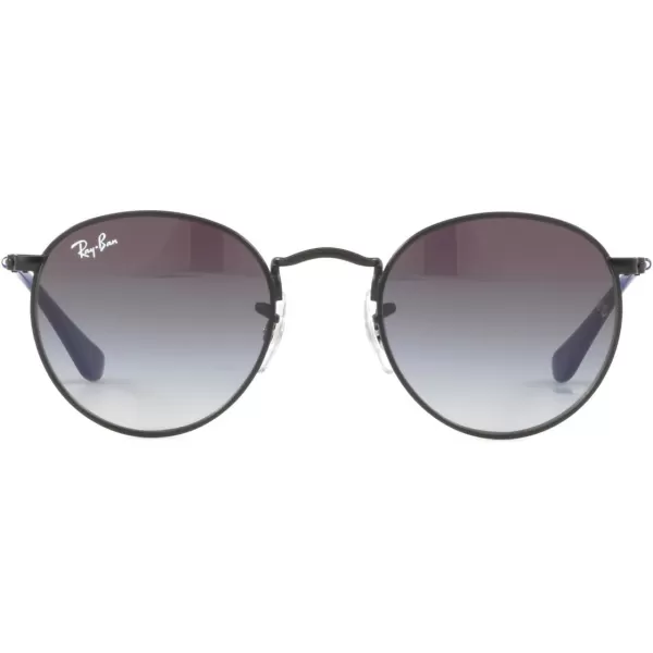 RayBan Rj9547s Metal Round SunglassesMatte BlackLight Grey Gradient Dark Grey