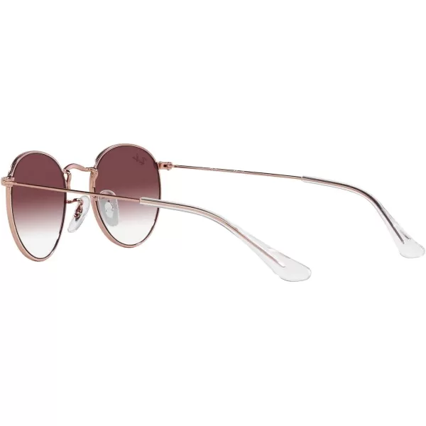 RayBan Rj9547s Metal Round SunglassesRose GoldClear Gradient Dark Violet