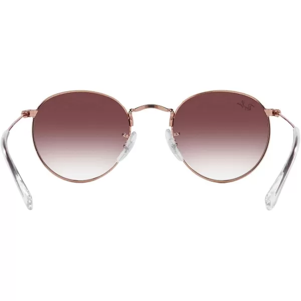 RayBan Rj9547s Metal Round SunglassesRose GoldClear Gradient Dark Violet