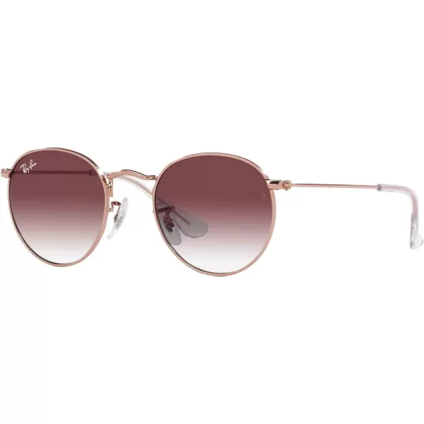 RayBan Rj9547s Metal Round SunglassesRose GoldClear Gradient Dark Violet