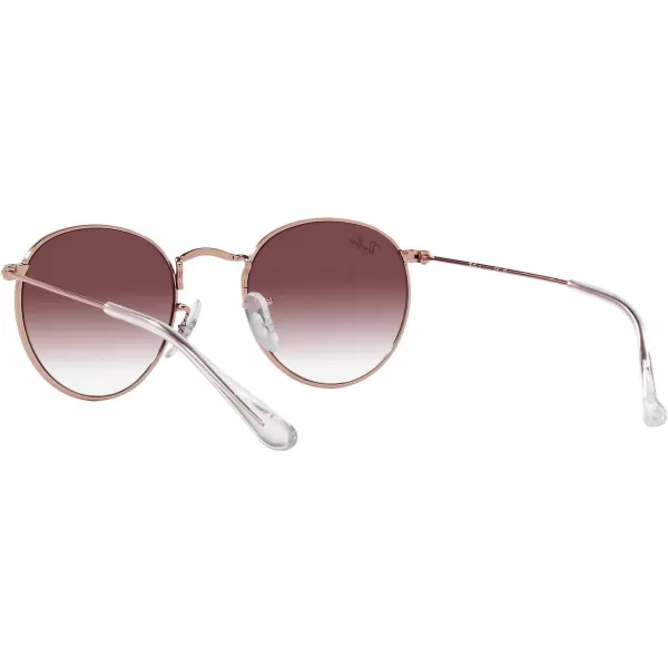 RayBan Rj9547s Metal Round SunglassesRose GoldClear Gradient Dark Violet