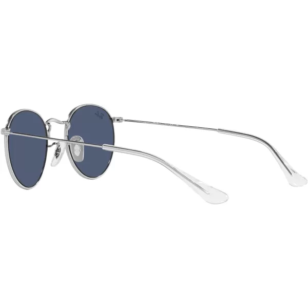 RayBan Rj9547s Metal Round SunglassesSilverDark Blue