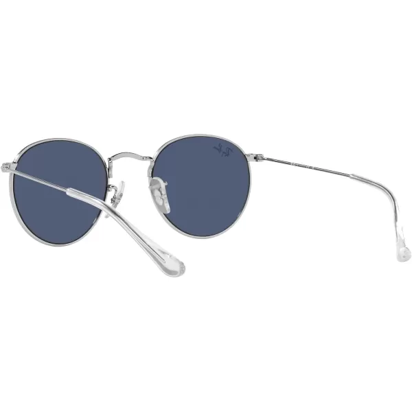 RayBan Rj9547s Metal Round SunglassesSilverDark Blue