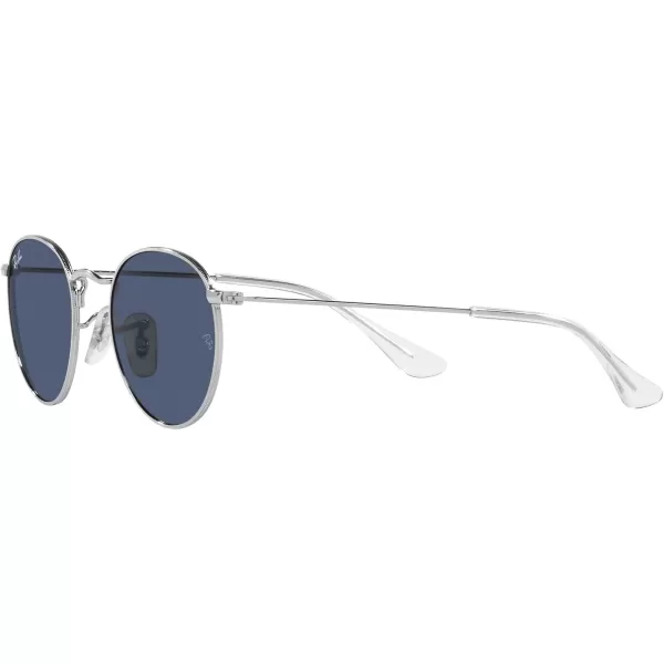 RayBan Rj9547s Metal Round SunglassesSilverDark Blue