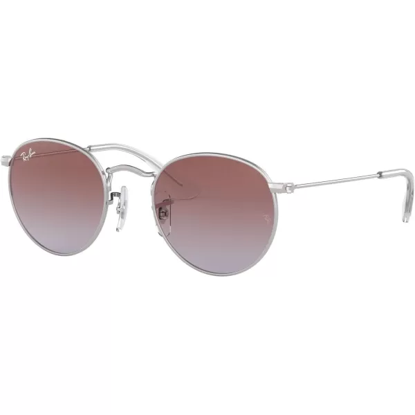 RayBan Rj9547s Metal Round SunglassesSilverLight Blue Gradient Violet