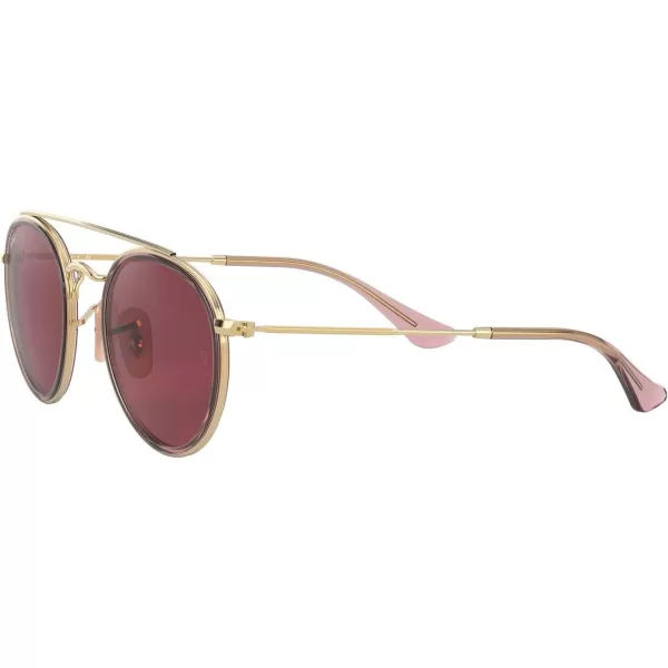 RayBan Rj9647s Metal Round SunglassesPink on AristaDark Violet