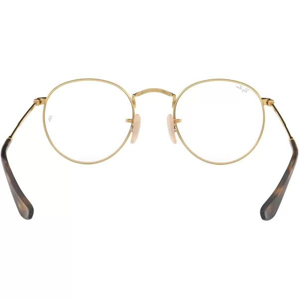 RayBan Rx3447v Round Metal Prescription Eyeglass FramesHavana on GoldDemo Lens