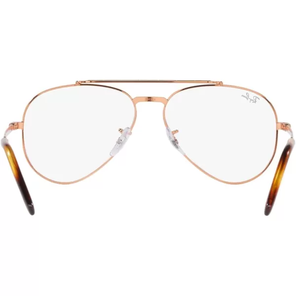 RayBan Rx3625v New Aviator Pilot Prescription Eyewear FramesRose GoldDemo Lens