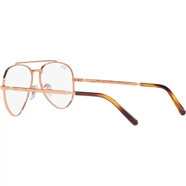 RayBan Rx3625v New Aviator Pilot Prescription Eyewear FramesRose GoldDemo Lens