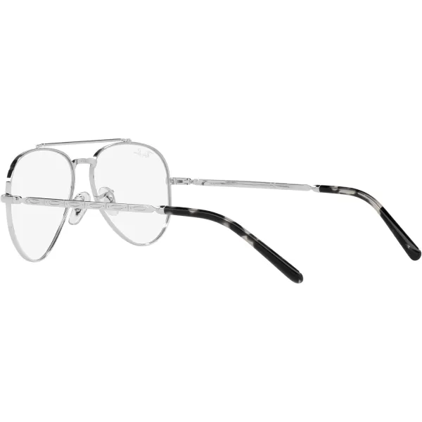 RayBan Rx3625v New Aviator Pilot Prescription Eyewear FramesSilverDemo Lens