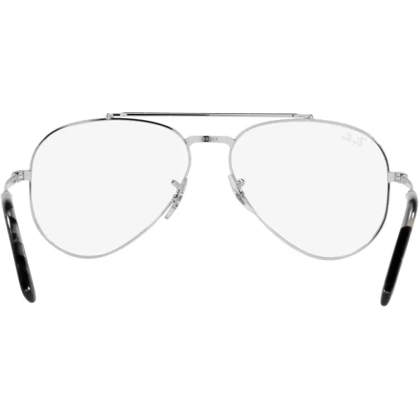RayBan Rx3625v New Aviator Pilot Prescription Eyewear FramesSilverDemo Lens