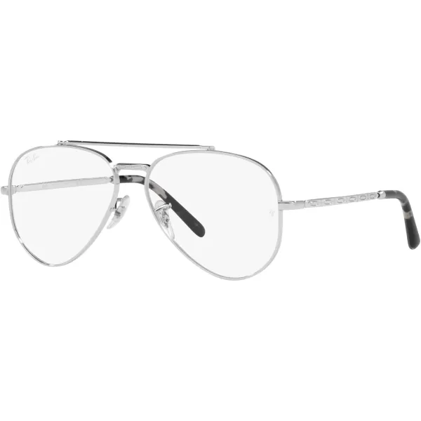 RayBan Rx3625v New Aviator Pilot Prescription Eyewear FramesSilverDemo Lens