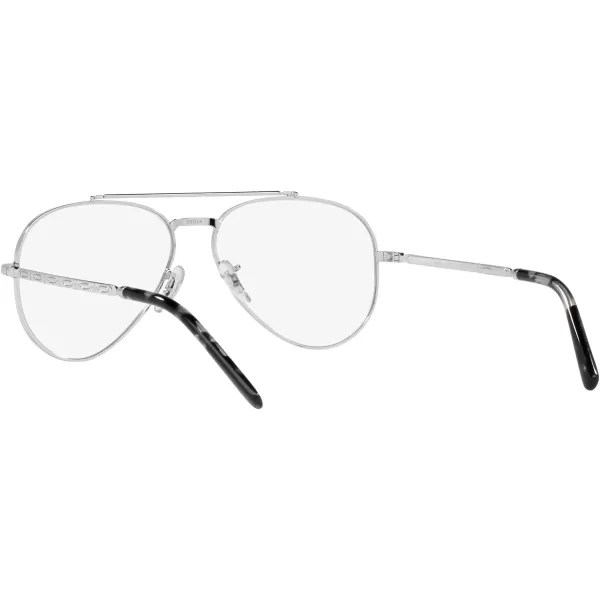 RayBan Rx3625v New Aviator Pilot Prescription Eyewear FramesSilverDemo Lens