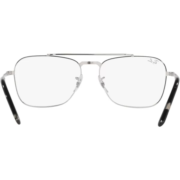 RayBan Rx3636v New Caravan Square Prescription Eyewear FramesSilverDemo Lens