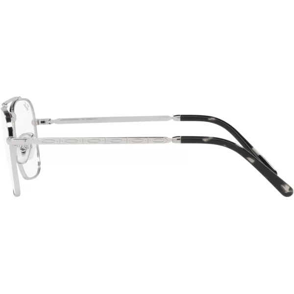 RayBan Rx3636v New Caravan Square Prescription Eyewear FramesSilverDemo Lens