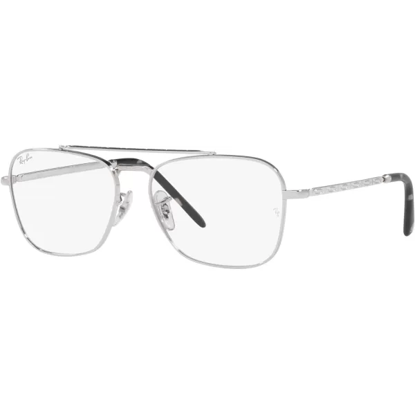 RayBan Rx3636v New Caravan Square Prescription Eyewear FramesSilverDemo Lens