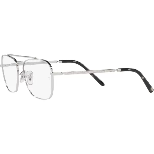 RayBan Rx3636v New Caravan Square Prescription Eyewear FramesSilverDemo Lens