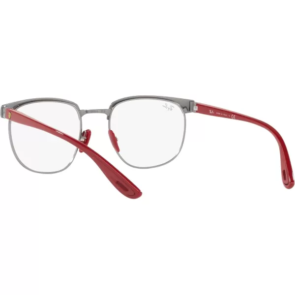 RayBan Rx3698vm Scuderia Ferrari Collection Square Prescription Eyewear FramesVallarta Blue on GunmetalDemo Lens