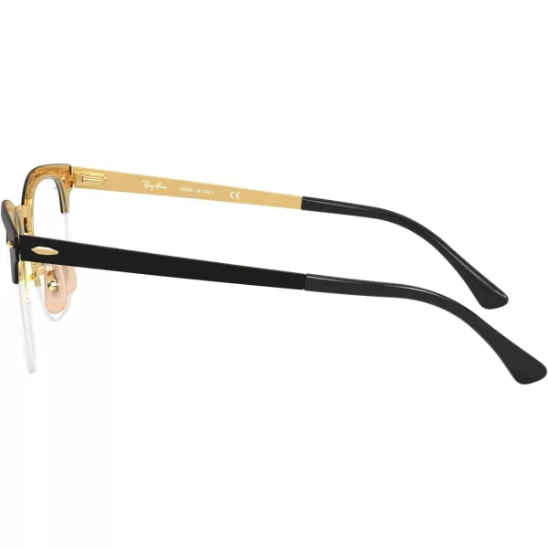 RayBan Rx3716vm Clubmaster Metal Square Prescription Eyeglass FramesBlack on AristaDemo Lens