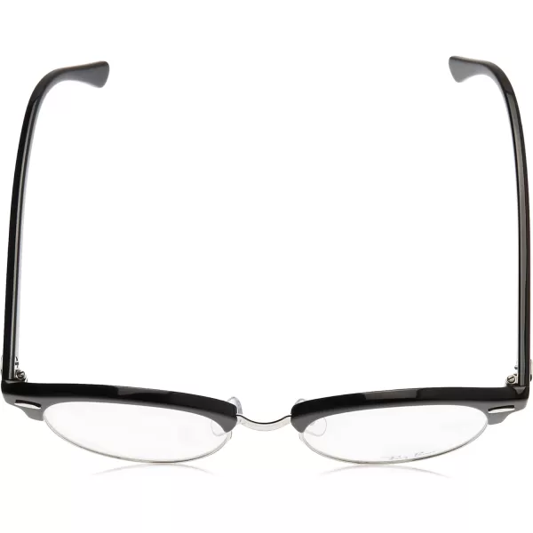 RayBan Rx4246v Clubround Round Prescription Eyeglass FramesBlackDemo Lens