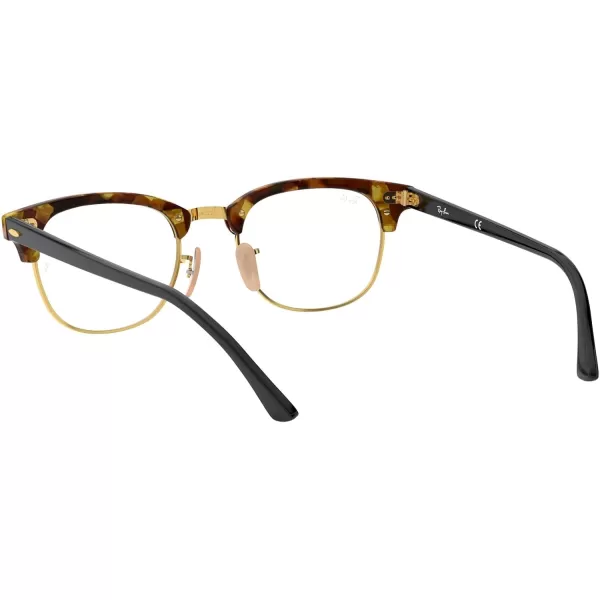 RayBan Rx5154 Clubmaster Prescription Eyeglass FramesBrown HavanaDemo Lens