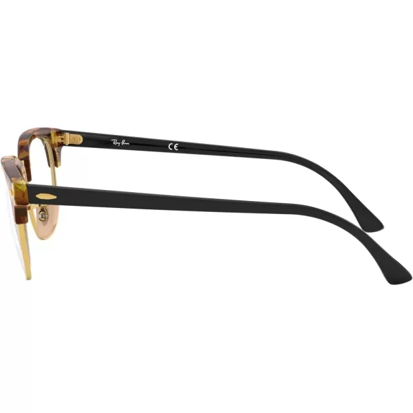 RayBan Rx5154 Clubmaster Prescription Eyeglass FramesBrown HavanaDemo Lens