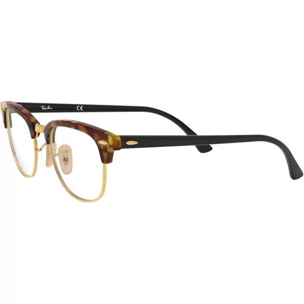 RayBan Rx5154 Clubmaster Prescription Eyeglass FramesBrown HavanaDemo Lens