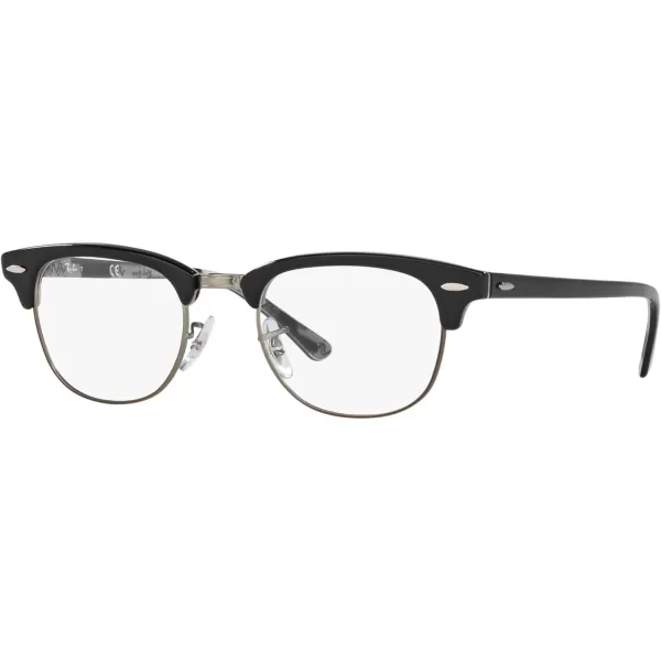 RayBan Rx5154 Clubmaster Square Prescription Eyeglass FramesBlack on Texture CamouflageDemo Lens