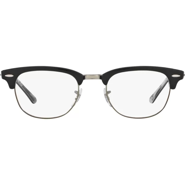 RayBan Rx5154 Clubmaster Square Prescription Eyeglass FramesBlack on Texture CamouflageDemo Lens