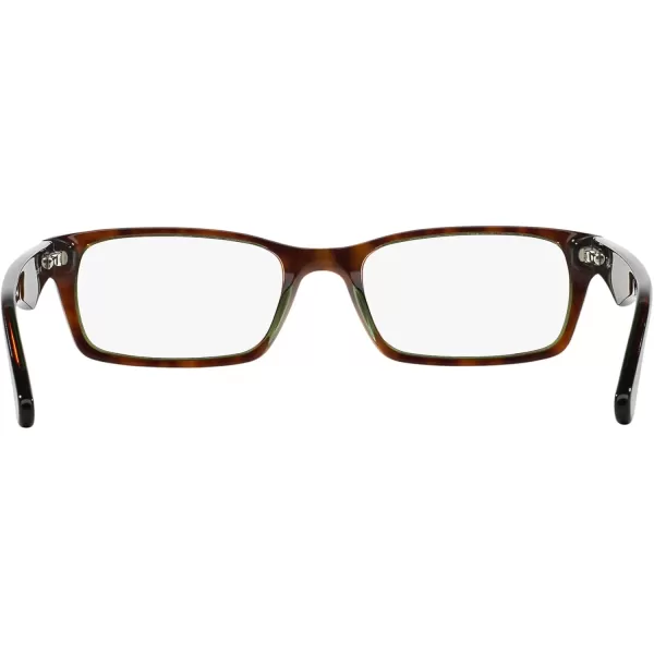 RayBan Rx5206 Rectangular Prescription Eyeglass FramesHavana on GreenDemo Lens