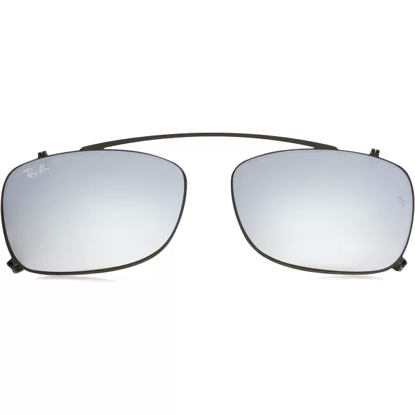 RayBan Rx5228c Clipon Sunglasses for Square Prescription Eyewear FramesBlackMirror Gradient Grey
