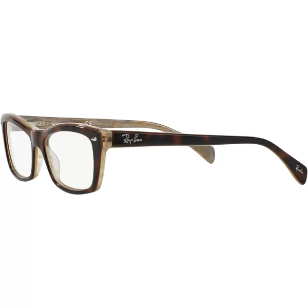 RayBan Rx5255 Rectangular Prescription Eyeglass FramesRayBan Rx5255 Rectangular Prescription Eyeglass Frames