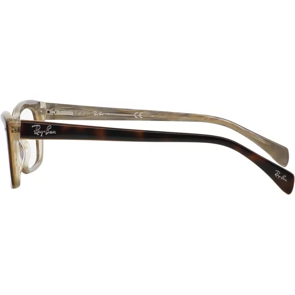 RayBan Rx5255 Rectangular Prescription Eyeglass FramesRayBan Rx5255 Rectangular Prescription Eyeglass Frames