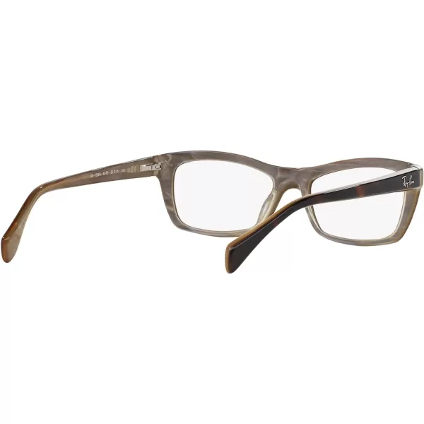 RayBan Rx5255 Rectangular Prescription Eyeglass FramesRayBan Rx5255 Rectangular Prescription Eyeglass Frames