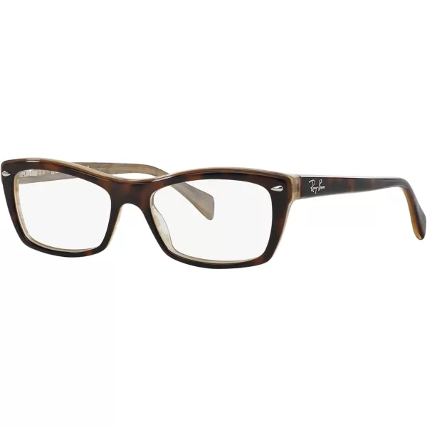 RayBan Rx5255 Rectangular Prescription Eyeglass FramesRayBan Rx5255 Rectangular Prescription Eyeglass Frames