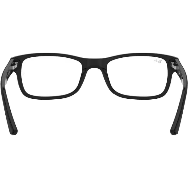 RayBan Rx5268 Rectangular Prescription Eyeglass FramesMatte BlackDemo Lens