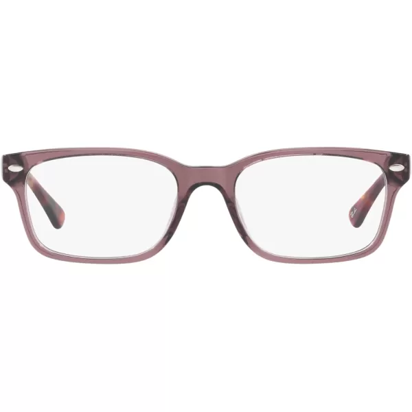 RayBan Rx5286 Square Prescription Eyeglass FramesOpal BrownDemo Lens