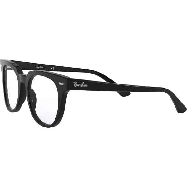 RayBan Rx5377 Meteor Square Prescription Eyeglass FramesBlackDemo Lens