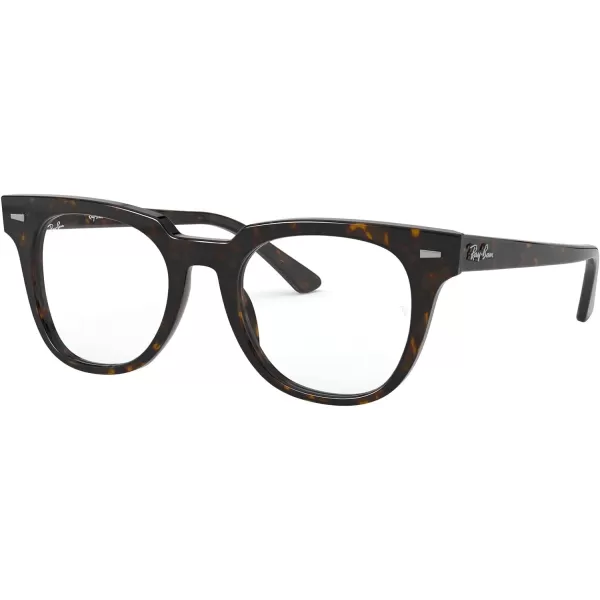 RayBan Rx5377 Meteor Square Prescription Eyeglass FramesHavanaDemo Lens