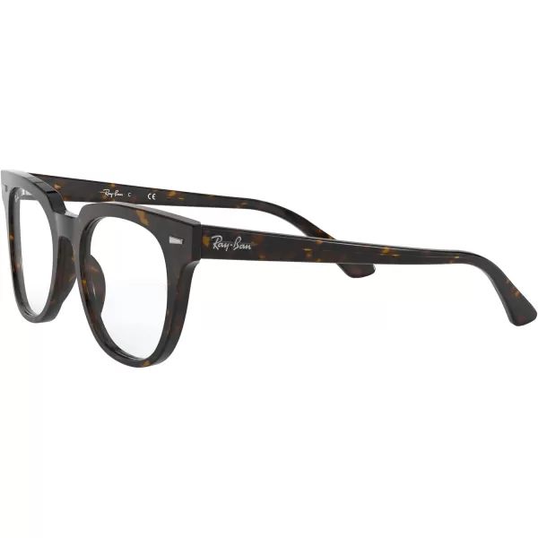 RayBan Rx5377 Meteor Square Prescription Eyeglass FramesHavanaDemo Lens