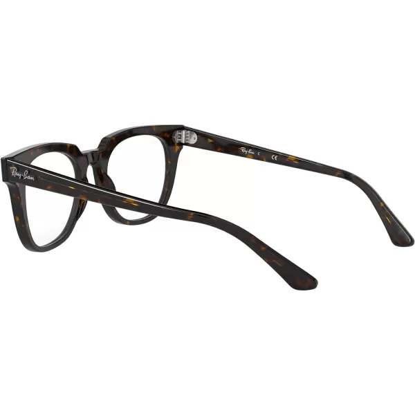 RayBan Rx5377 Meteor Square Prescription Eyeglass FramesHavanaDemo Lens