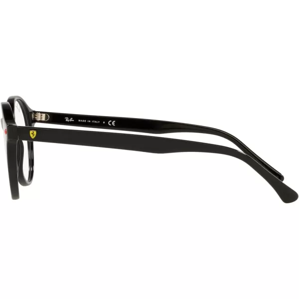 RayBan Rx5404m Scuderia Ferrari Collection Round Prescription Eyewear FramesBlackDemo Lens