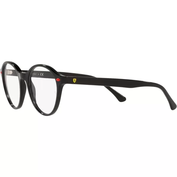 RayBan Rx5404m Scuderia Ferrari Collection Round Prescription Eyewear FramesBlackDemo Lens